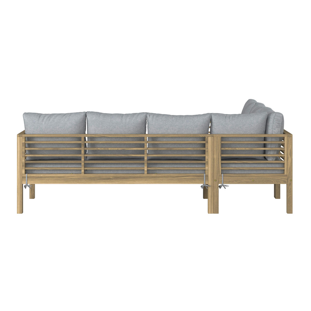 LOUNGE ÉTKEZŐGARNITÚRA  226/173 cm   - bézs/akácia színű, Modern, fa (226/173cm) - Ambia Garden