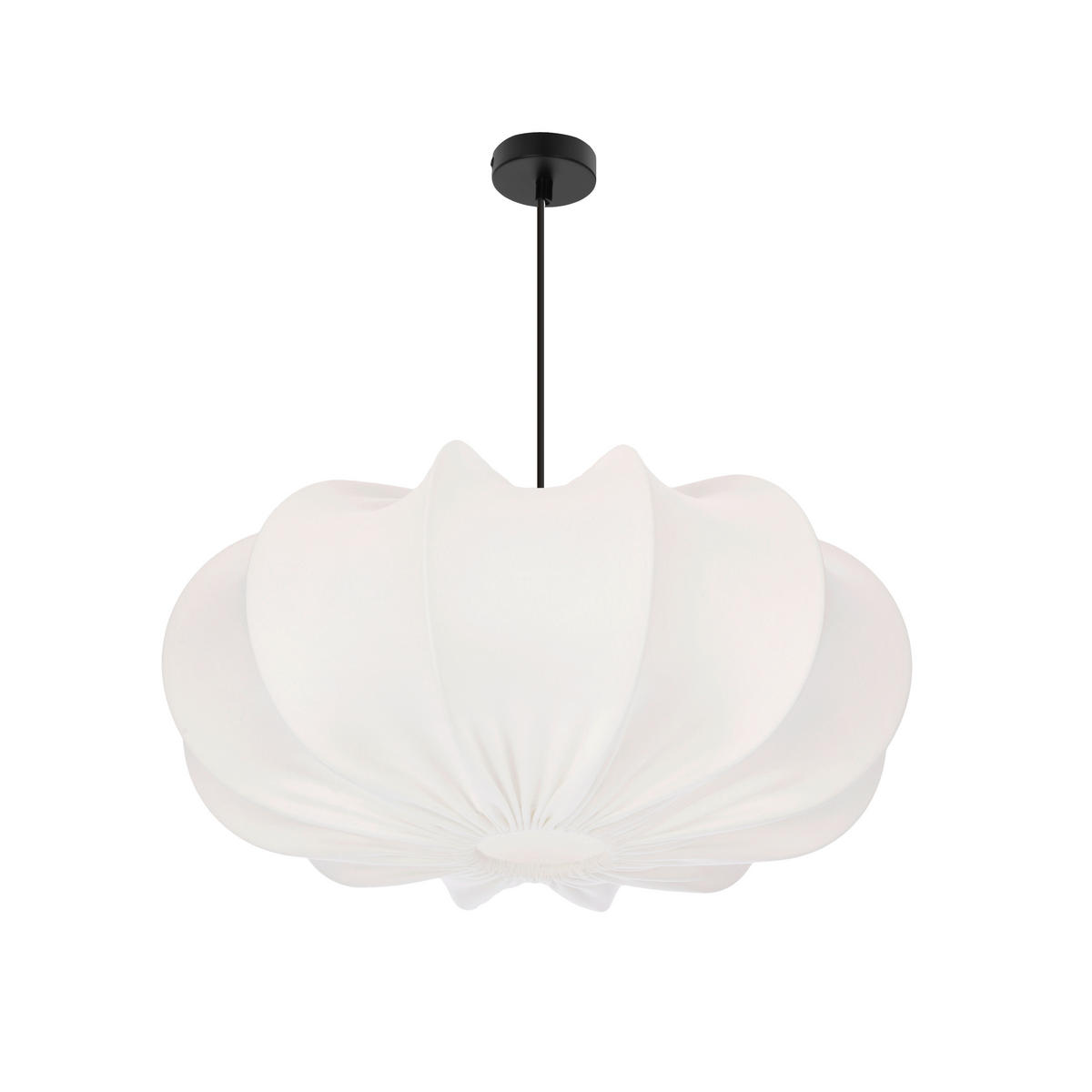 PENDELLEUCHTE 52/52/120 cm  - Hellbraun/Schwarz, KONVENTIONELL, Kunststoff/Metall (52/52/120cm)