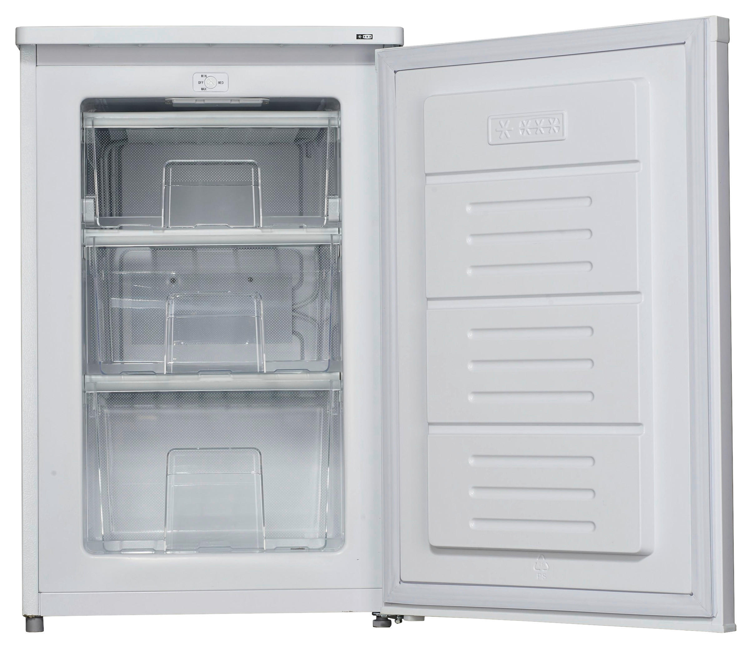 GEFRIERSCHRANK  - Weiß, Basics, Kunststoff/Metall (54,5/58,5/85cm) - Atrigo