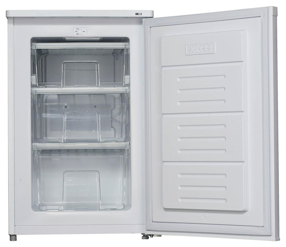 GEFRIERSCHRANK  - Weiß, Basics, Kunststoff/Metall (54,5/58,5/85cm) - Atrigo