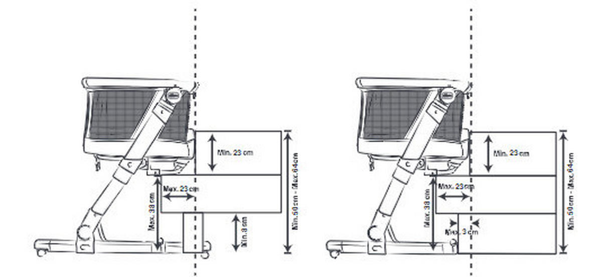 BEISTELLBETT NEXT2ME POP UP   - Pink, Basics, Textil/Metall (87/80/82cm) - Chicco