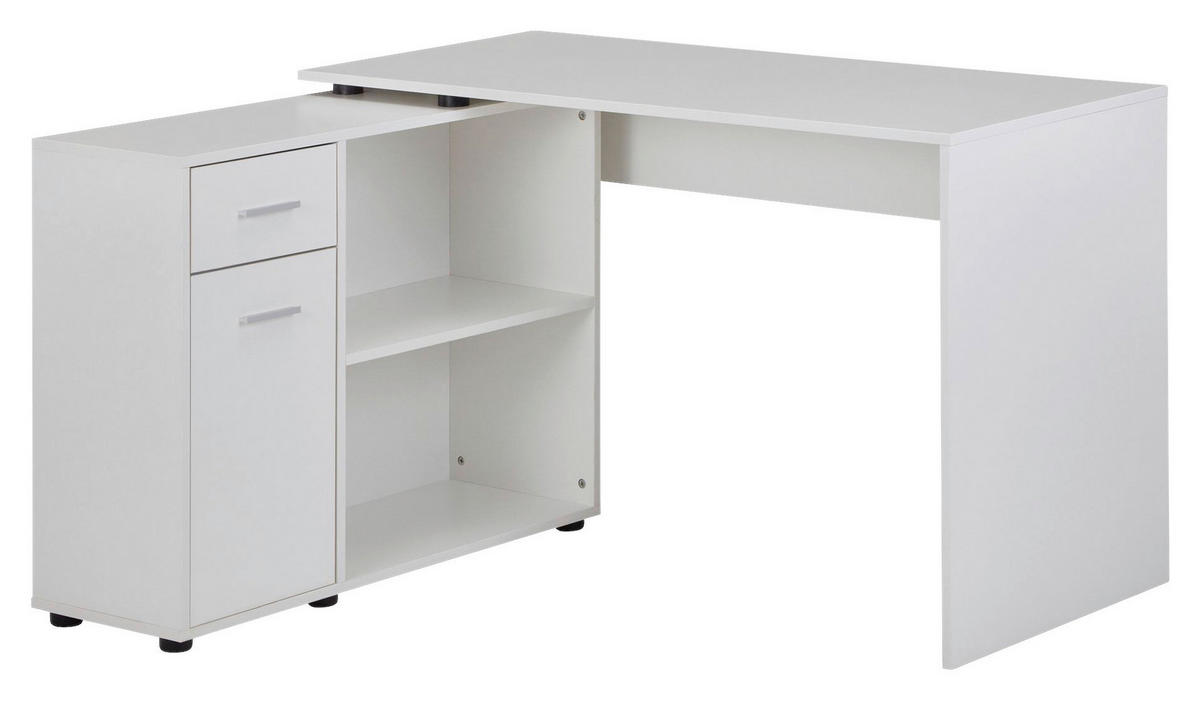 ECKSCHREIBTISCH 106,5/120/75,5 cm  in  - Silberfarben, MODERN (106,5/120/75,5cm) - MID.YOU