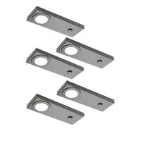 UNTERBAULEUCHTEN-SET - Schwarz, Basics, Metall (20,6/7,2/1,6cm) - HKT
