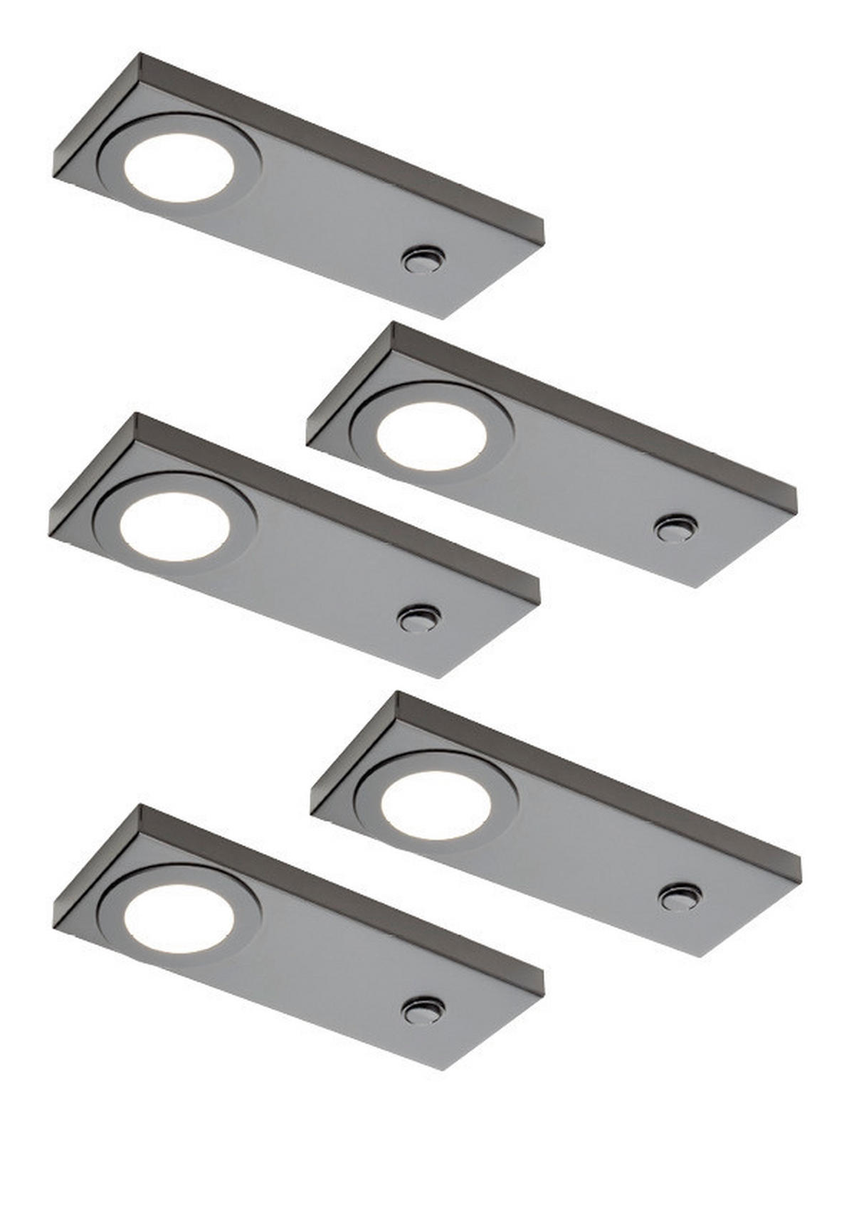 UNTERBAULEUCHTEN-SET - Schwarz, Basics, Metall (20,6/7,2/1,6cm) - HKT