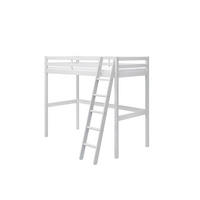 HOCHBETT 90/200 cm,  in Absturzsicherung, Rutsche, Lattenrost  - Weiß, MODERN, Holz (90/200cm) - Chameo
