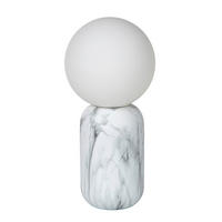 TISCHLEUCHTE MARBOL  - Opal, Design, Glas/Metall (15/15/32cm) - Lucide