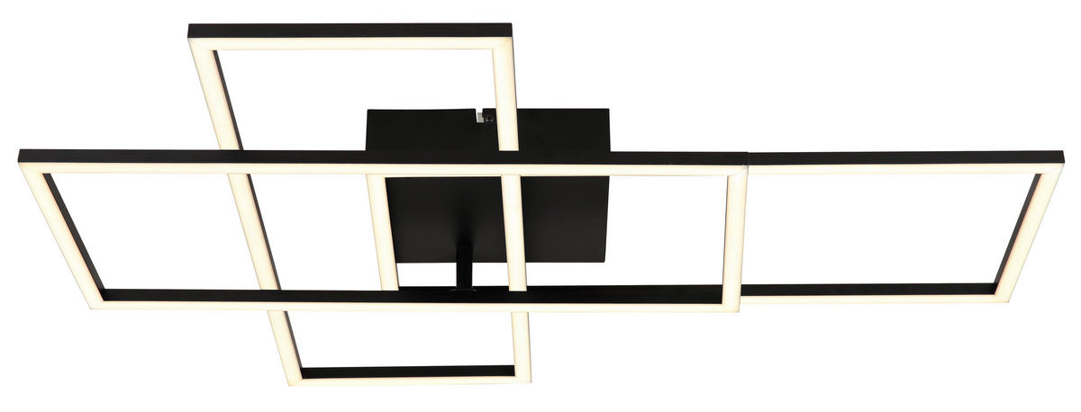 STROPNA LED-SVETILKA   //2700-6500 K/230 V/ - črna/opal, kovina/umetna masa (73,7/51/9,3cm) - Globo