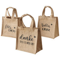 GESCHENKTASCHE  - Naturfarben, KONVENTIONELL, Textil (21/11,5/21cm)