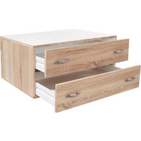 MINIBYRÅ  81/33/52 cm  - ekfärgad, Klassisk, trämaterial (81/33/52cm) - Best Price