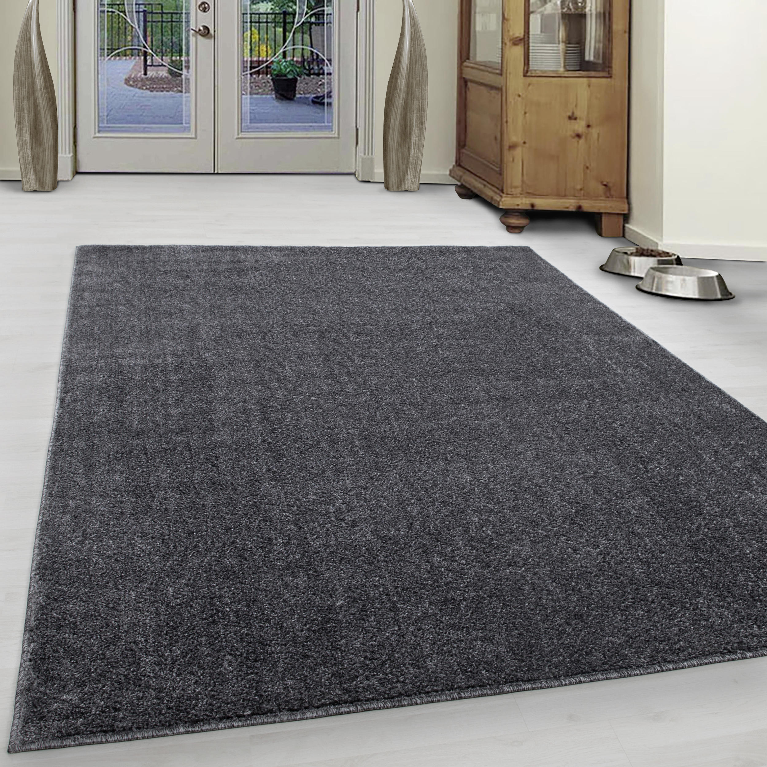 KOBEREC S VYSOKÝM VLASEM, 140/200 cm, šedá - šedá, Konvenční, textil (140/200cm) - Novel
