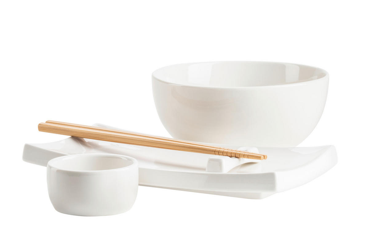 SKÅLSET 10 delar  - vit, Basics, keramik (29,8/15,5/13cm) - Mäser