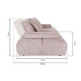 SCHLAFSOFA in Chenille Senfgelb  - Senfgelb/Schwarz, KONVENTIONELL, Kunststoff/Textil (235-255/80/116-138cm) - Carryhome