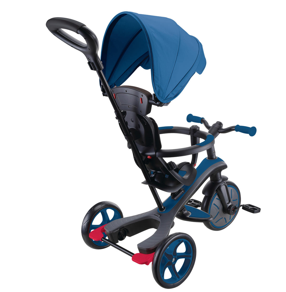 DREIRAD EXPLORER TRIKE 4in1  - Blau, Basics, Kunststoff (95/47/97.5cm) - GLOBBER