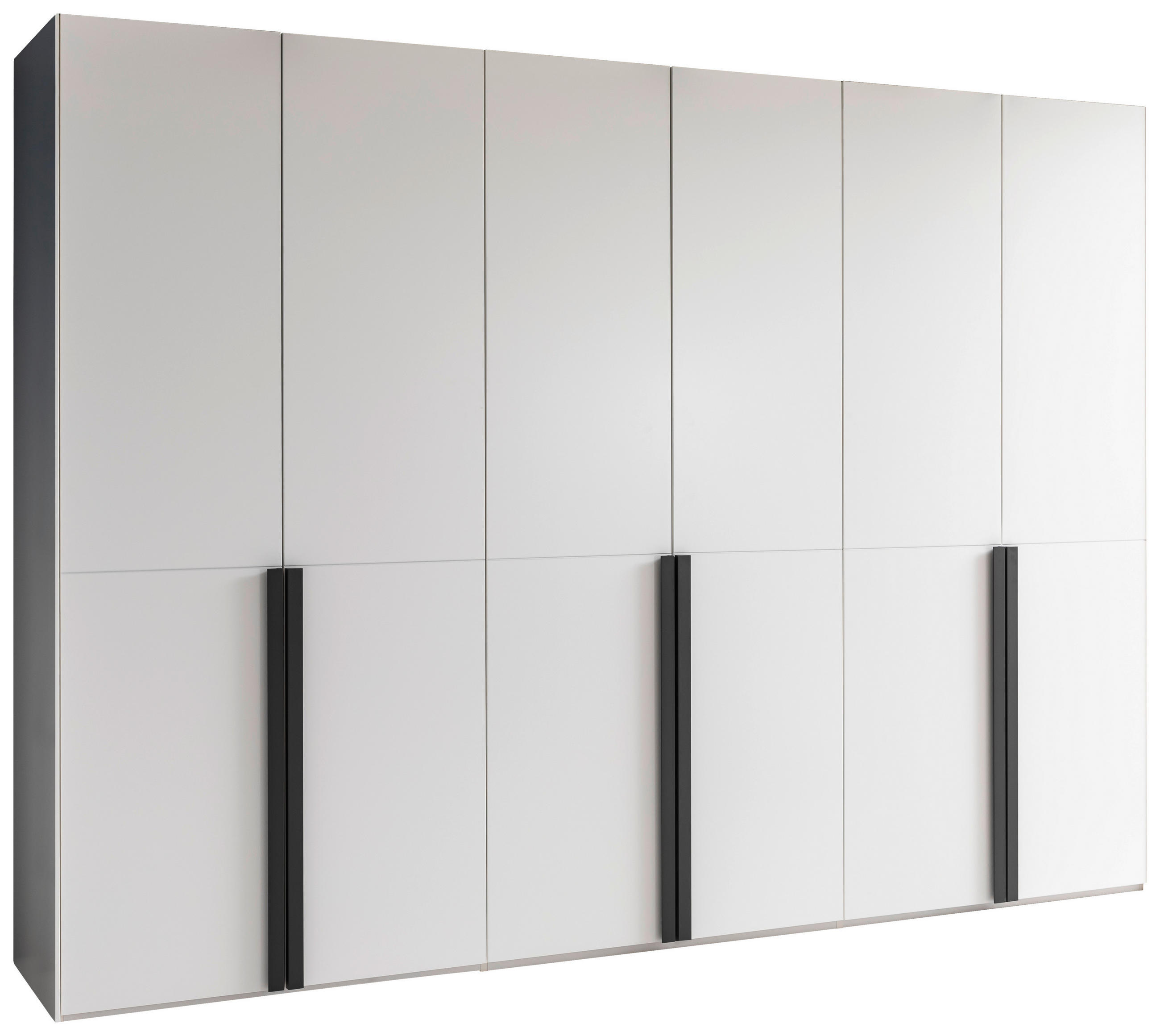 DREHTÜRENSCHRANK 202/222,9/59,5 cm 6-türig Weiß  - Anthrazit/Weiß, Design, Holzwerkstoff (202/222,9/59,5cm) - Schöner Wohnen