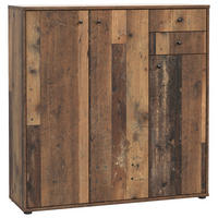 KOMMODE 108,8/111,1/34,8 cm Dunkelbraun, Graubraun  - Dunkelbraun/Graubraun, Design, Holzwerkstoff (108,8/111,1/34,8cm)