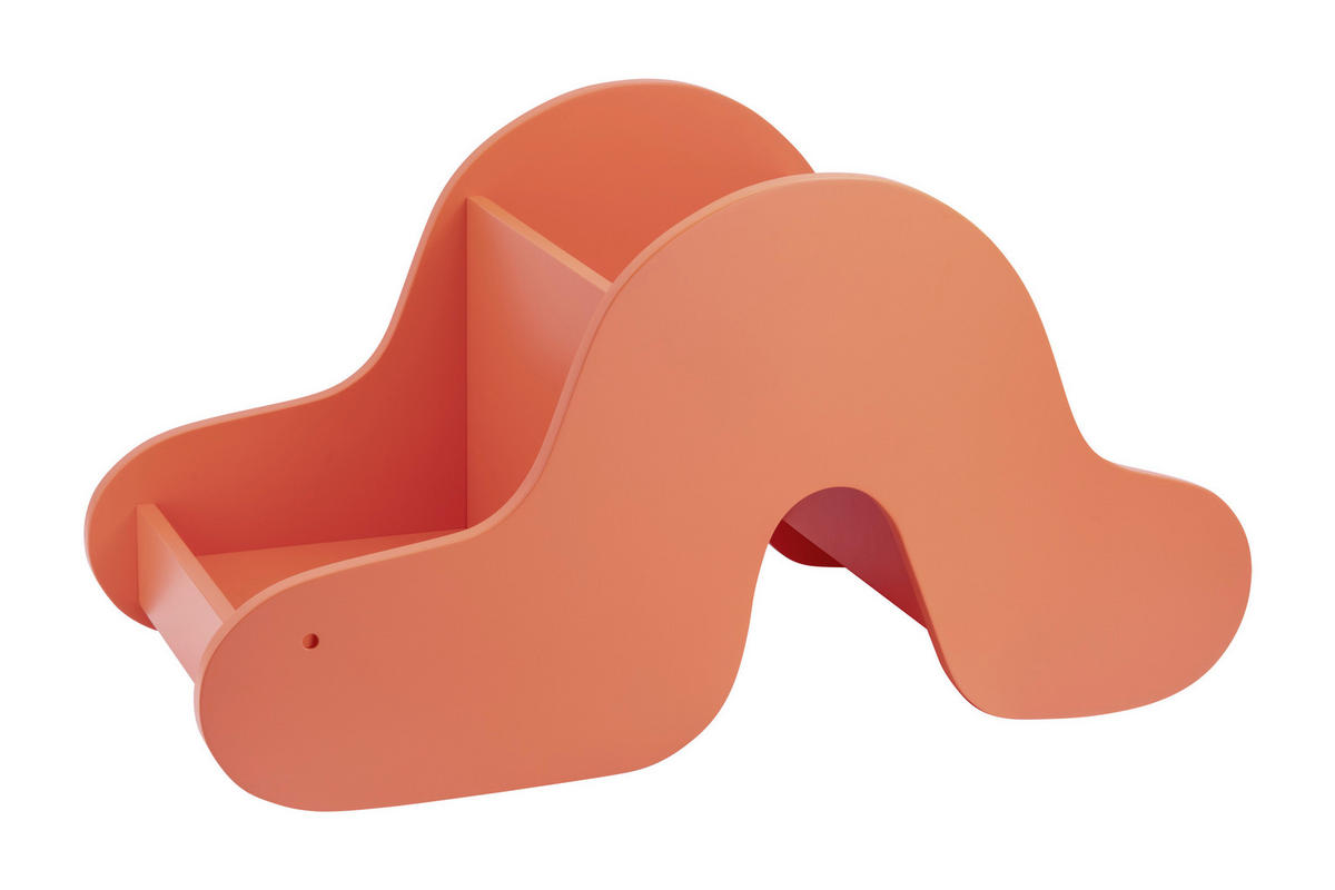 KINDER BÜCHERREGAL FRIDA  - Orange, Basics, Holzwerkstoff (70/30/36,9cm) - REMEMBER