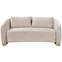 2-SITZER-SOFA Struktur Beige  - Beige/Schwarz, Design, Kunststoff/Textil (183/75/112cm) - Ambia Home