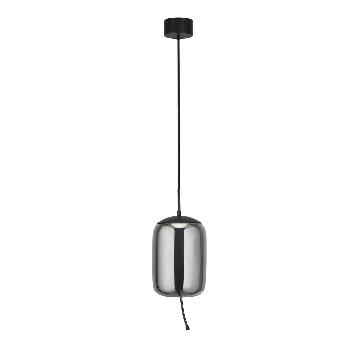 LED-PENDELLAMPA Lisbon 18/18/43-150 cm  - svart, Modern, metall/glas (18/18/43-150cm)