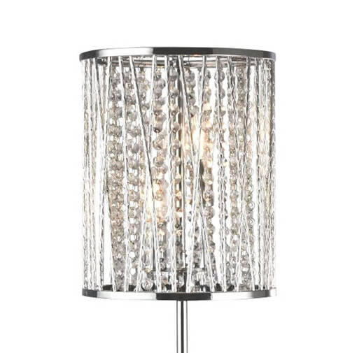 STEHLEUCHTE  25/152 cm   - Klar/Chromfarben, LIFESTYLE, Glas/Metall (25/152cm) - Searchlight