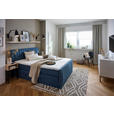 BOXSPRINGBETT 160/200 cm  in Blau  - Blau/Schwarz, KONVENTIONELL, Kunststoff/Textil (160/200cm) - Carryhome