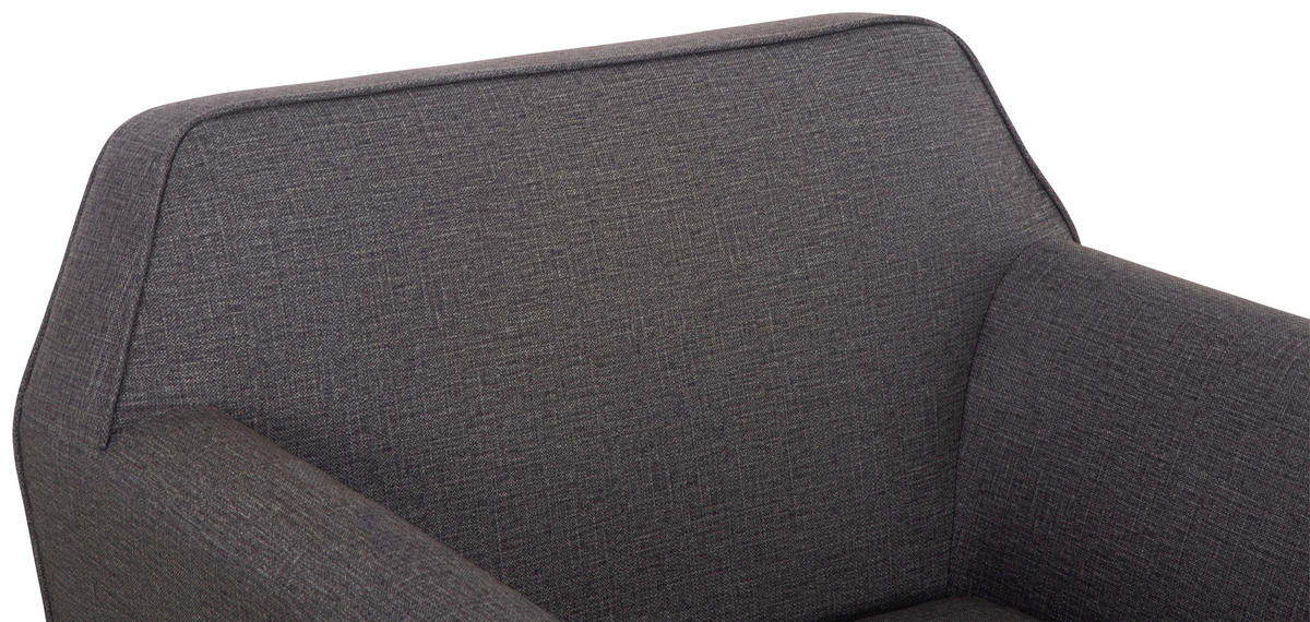 SEDACIA ZOSTAVA, textil, tmavosivá - prírodná farba/tmavosivá, Modern, drevo/textil (178.5/83/79cm) - P & B