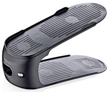 RAFT DE PANTOFI in negru  - negru, Basics, plastic (27,5/11/12,5cm) - Homeware