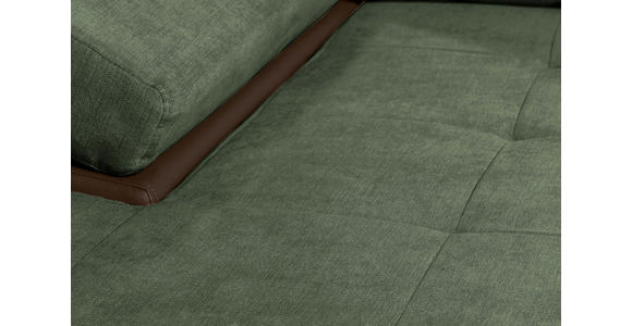 ECKSOFA in Flachgewebe Braun, Olivgrün 175/271 cm - Braun/Olivgrün, Design, Kunststoff/Textil (175/271cm) - Xora