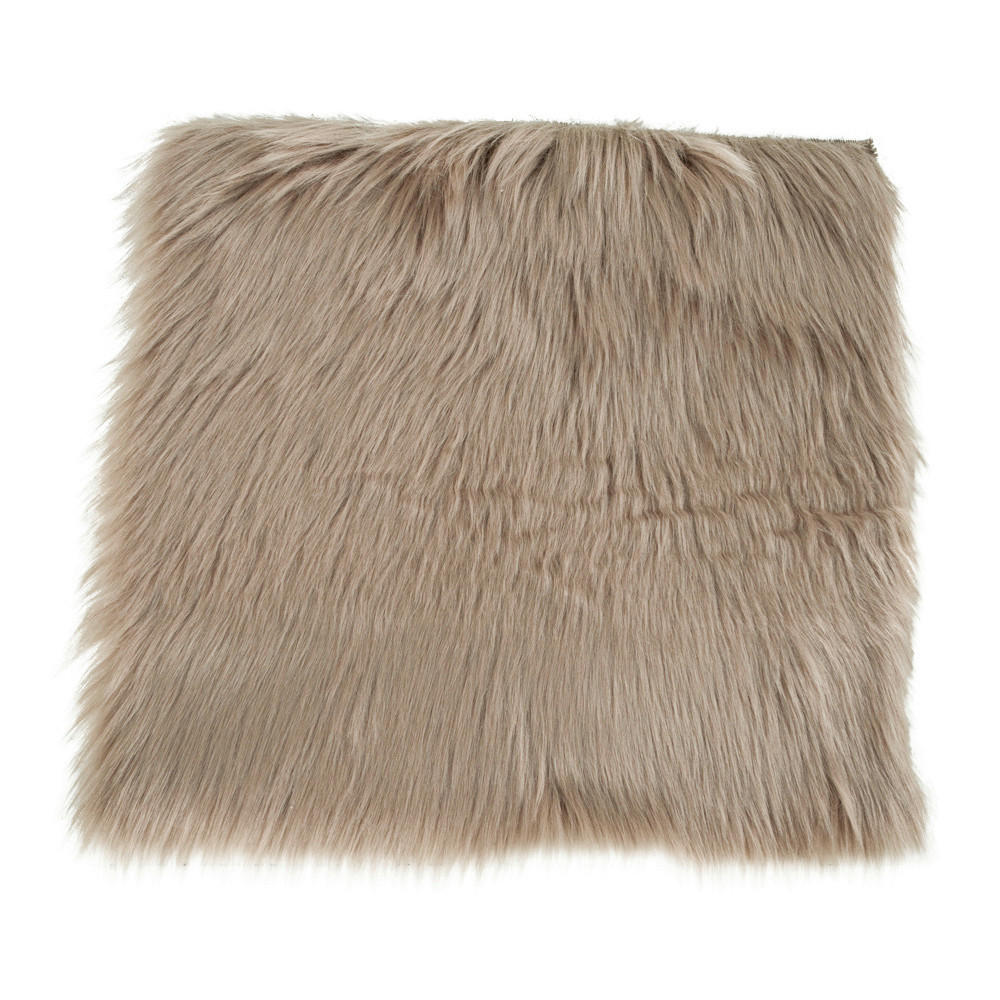 XXXLutz Sitzkissen Lambskin Seat Artificial Hellbraun 40x6.5x40 cm