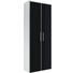 GARDEROBENSCHRANK 61/170/31 cm - Chromfarben/Anthrazit, Design, Glas/Holzwerkstoff (61/170/31cm) - Novel GARDEROBENSCHRANK 61/170/31 cm - Chromfarben/Anthrazit, Design, Glas/Holzwerkstoff (61/170/31cm) - Novel