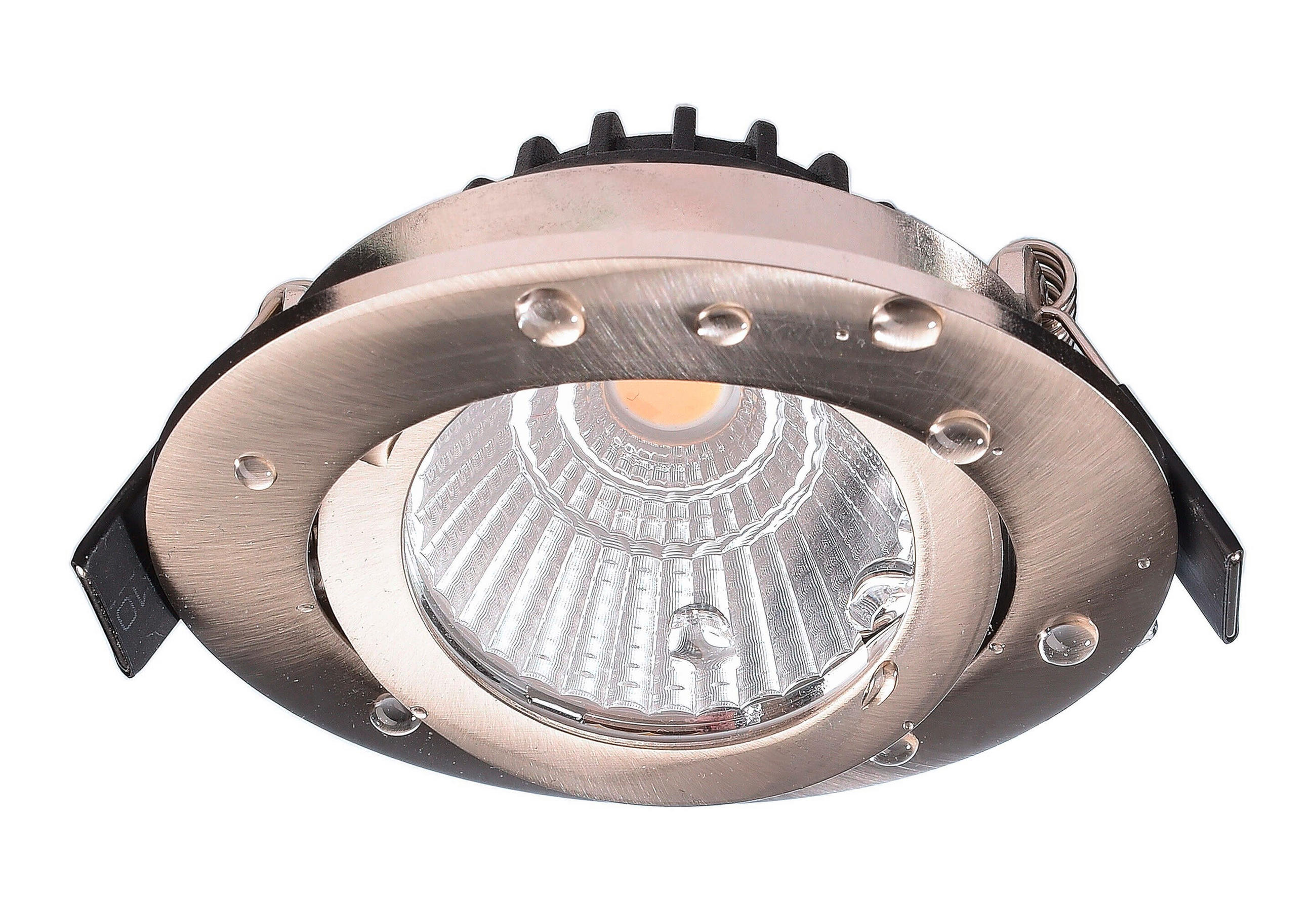 LED-EINBAUSPOT Dione 8,2/8,2/4,1 cm   - Nickelfarben, KONVENTIONELL, Metall (8,2/8,2/4,1cm)
