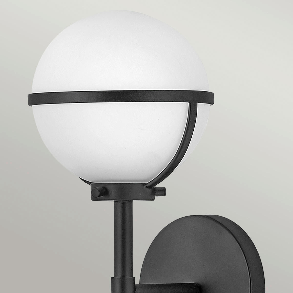 BADEZIMMER-WANDLEUCHTE - Schwarz, Konventionell, Glas/Metall (15.6/40.3/19cm) - Elstead Lighting