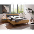 BETTANLAGE - Eiche Bianco/Lavagrau, Design, Glas/Holz (180/200cm) - Dieter Knoll