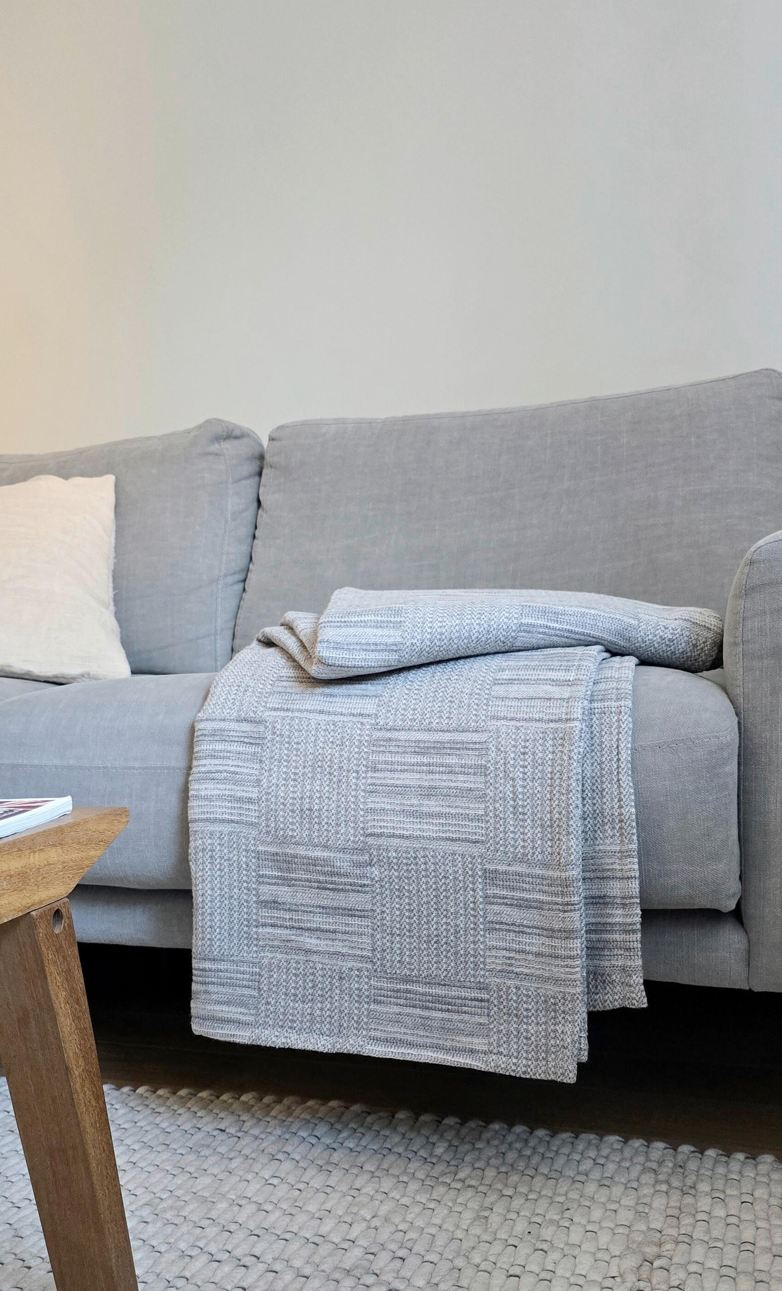 PLÉD 140/200 cm  - natúr színű, Design, textil (140/200cm) - Bio:Vio