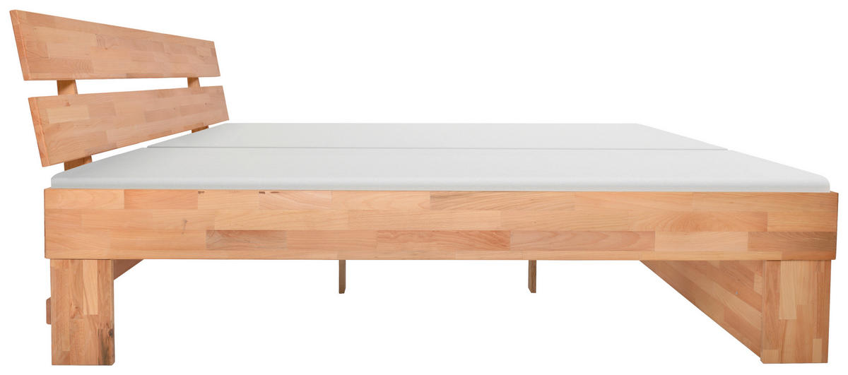 BETT 180/200 cm,  in Kernbuche,  - Kernbuche, Natur, Holz (180/200cm) - Carryhome