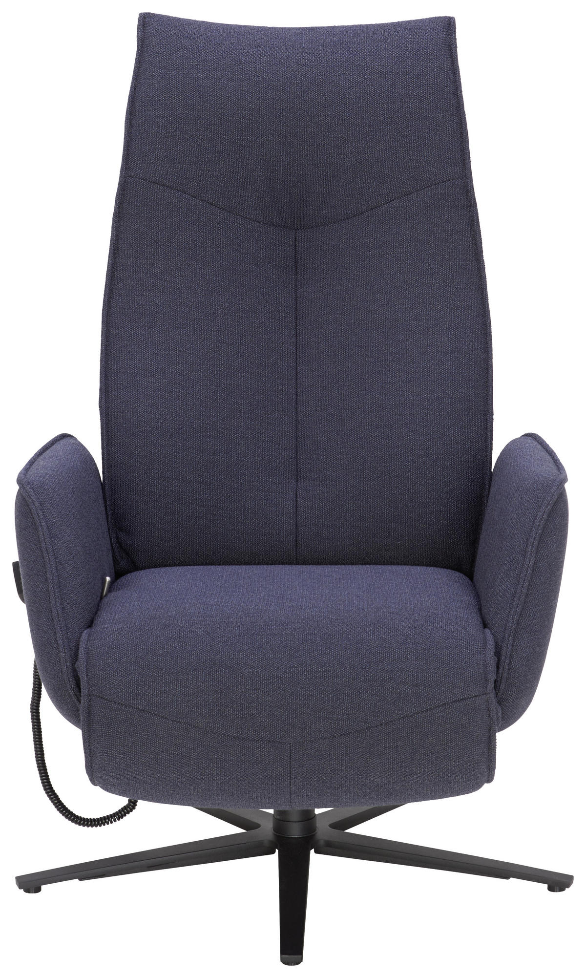 RELAXSESSEL in Textil Dunkelblau  - Anthrazit/Dunkelblau, Design, Textil/Metall (71/114/84cm) - Johann Jakob
