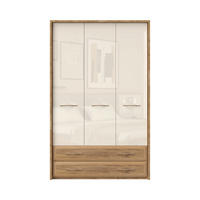 ORMAR SA KLASIČNIM VRATIMA bež  142/226/60 cm  - bež, Dizajnerski, metal/pločasti materijal (142/226/60cm)