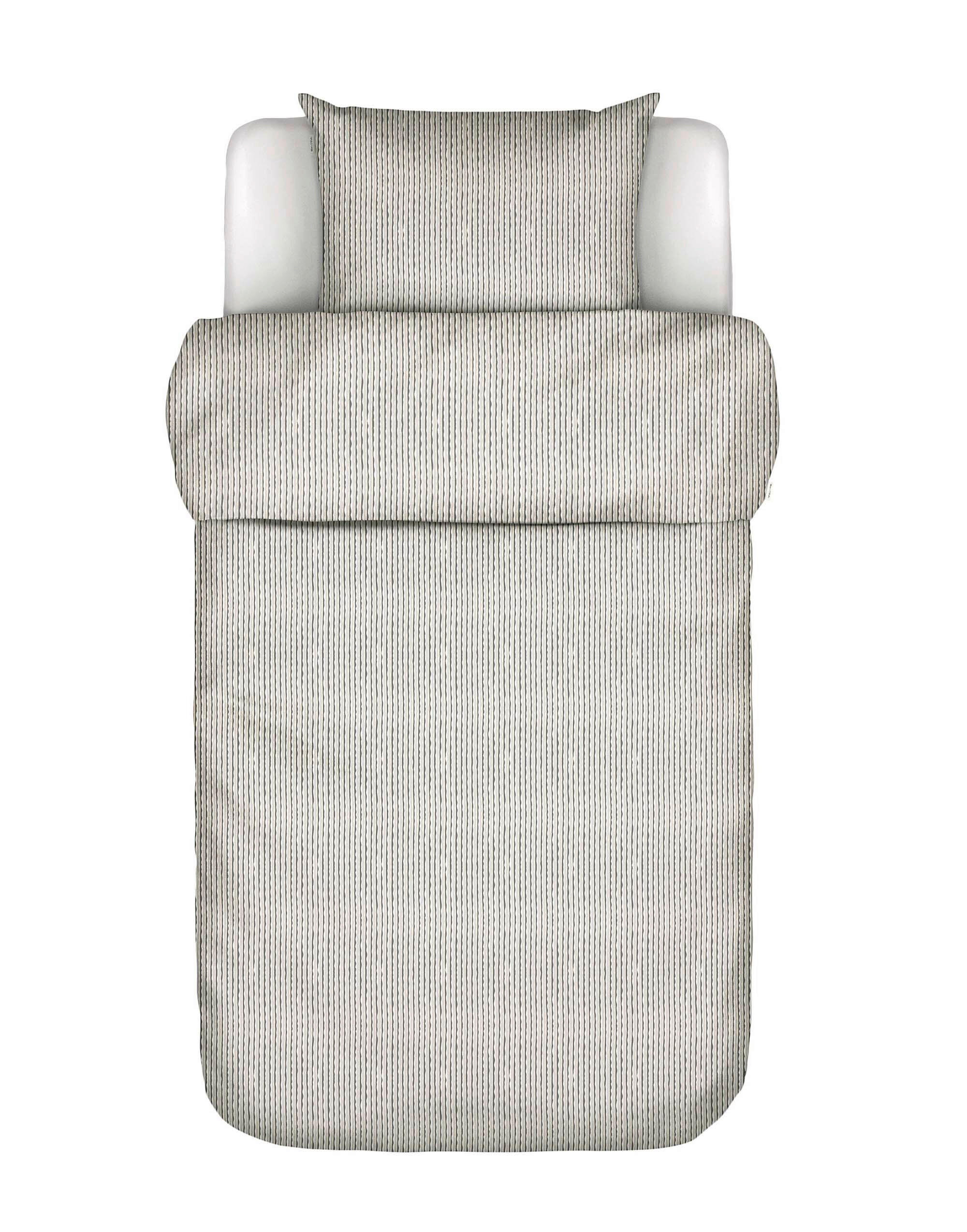 BETTWÄSCHE 2-teilig Janne Satin 155/220 cm  - Grau, KONVENTIONELL, Textil (155/220cm) - Marc O'Polo