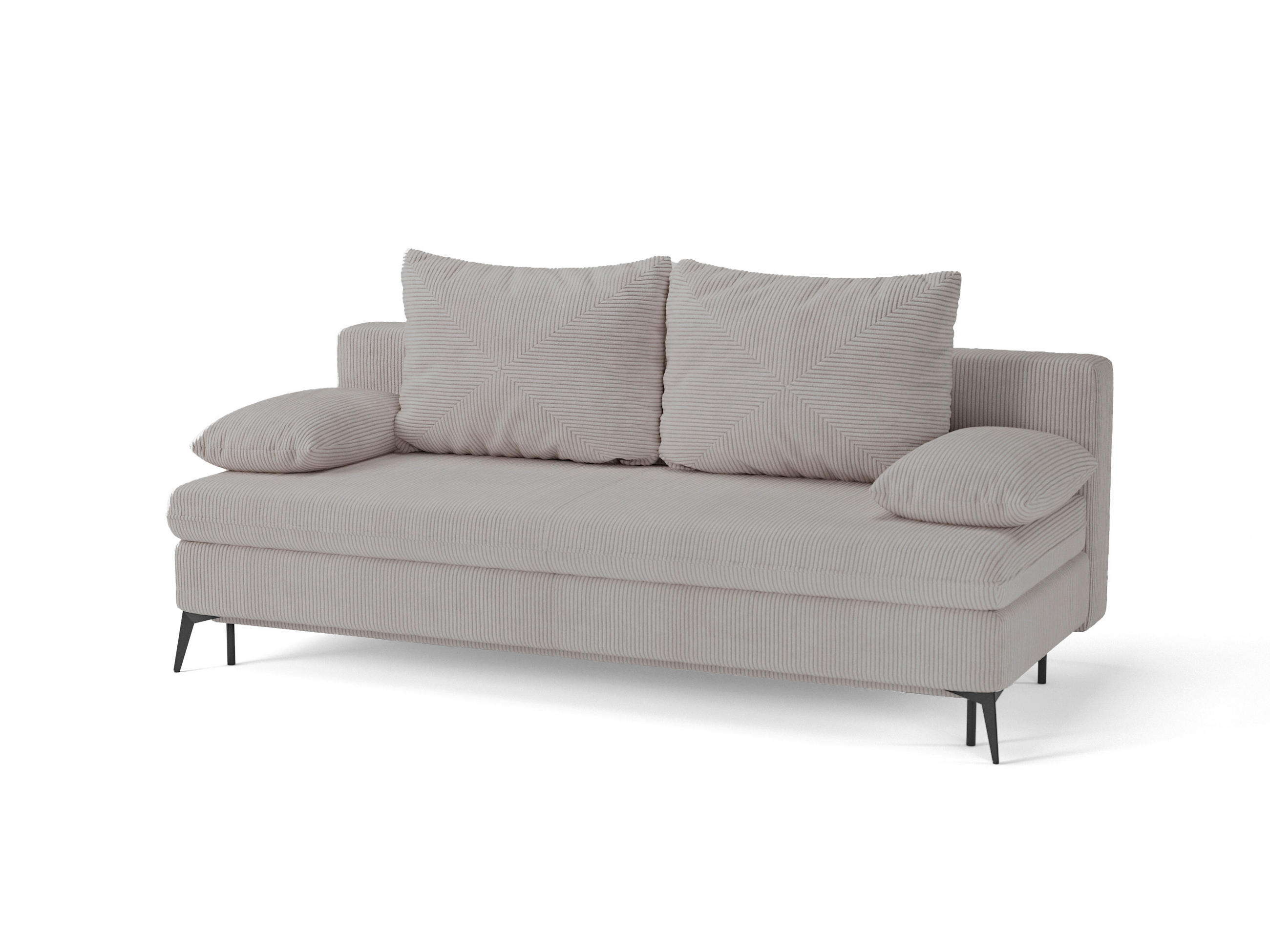 Mid.you Schlafsofa Roksolana Grau 200x75x100 cm