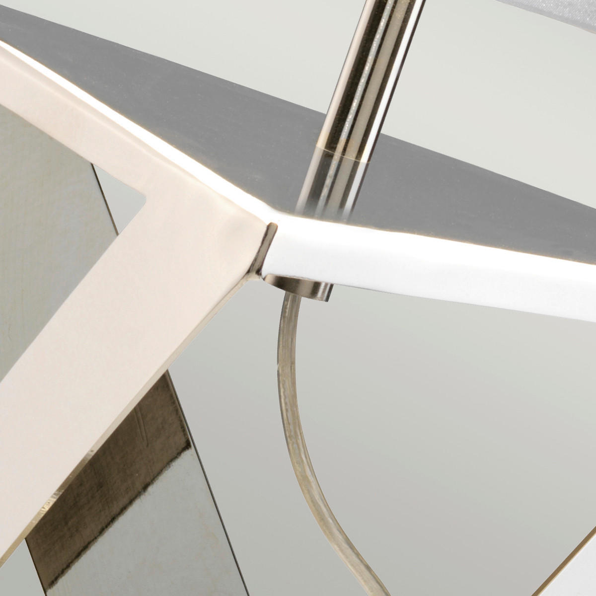 BORDSLAMPA Aegeus-TL 45/70.4 cm   - vit/grå, Design, metall/textil (45/70.4cm) - Elstead Lighting