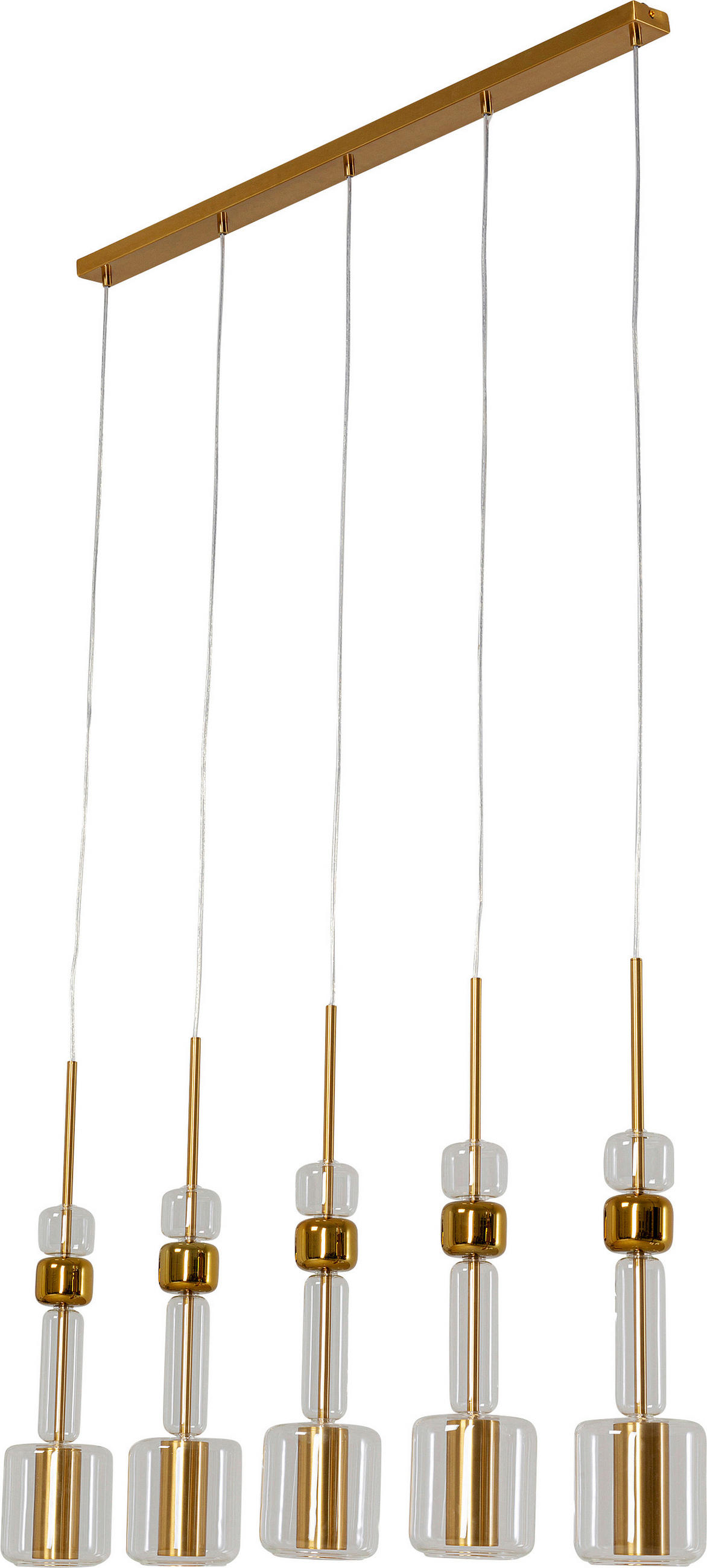 HÄNGELEUCHTE Candy Bar 103/60/13 cm   - MODERN, Glas/Metall (103/60/13cm) - Kare-Design