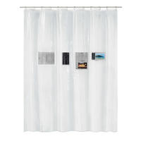 ZAVJESA ZA TUŠ  prozirno  POCKET  - prozirno, Konvencionalno, plastika (180/200cm) - Kleine Wolke