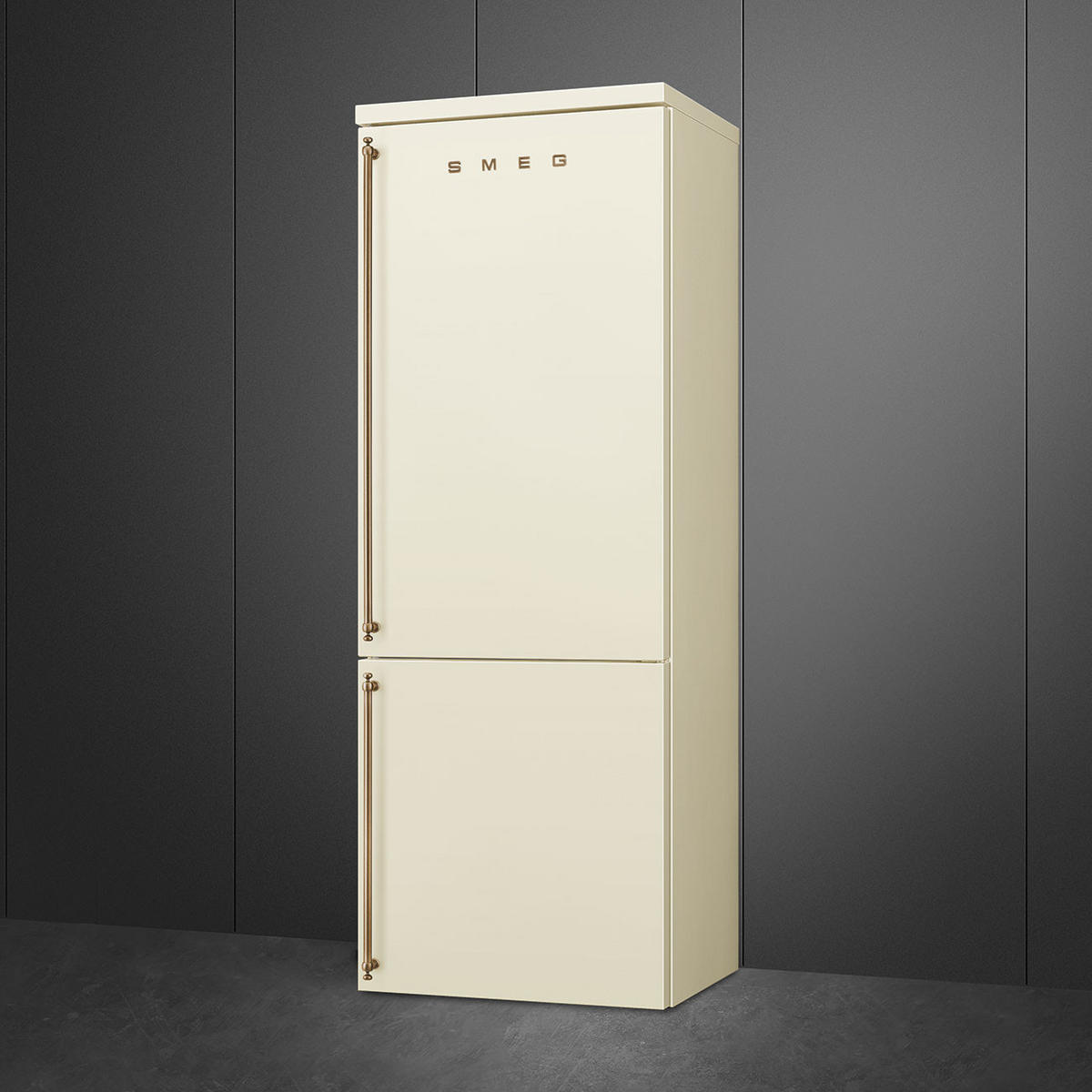 KÜHL-GEFRIER-KOMBINATION FA8005RPO5  - Creme, Basics, Glas/Metall (70,4/195,5/70,4cm) - SMEG
