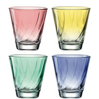 GLÄSERSET  4-teilig  - Blau/Gelb, LIFESTYLE, Glas (17,8/10/17,8cm) - Leonardo