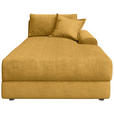 BIGSOFA Cord Senfgelb  - Senfgelb/Schwarz, MODERN, Kunststoff/Textil (117/93/190cm) - Carryhome