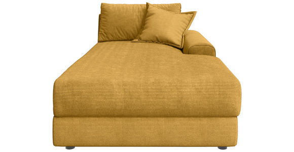 BIGSOFA Cord Senfgelb  - Senfgelb/Schwarz, MODERN, Kunststoff/Textil (117/93/190cm) - Carryhome
