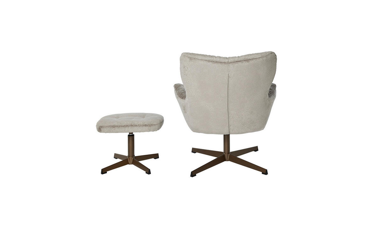 RELAXSESSELSET in Holz Grau, Kupferfarben  - Grau/Kupferfarben, MODERN, Holz (83/88/80cm) - MID.YOU