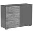 KOMMODE - Schwarz/Braun, Design, Holzwerkstoff/Kunststoff (110/81/42cm) - Carryhome
