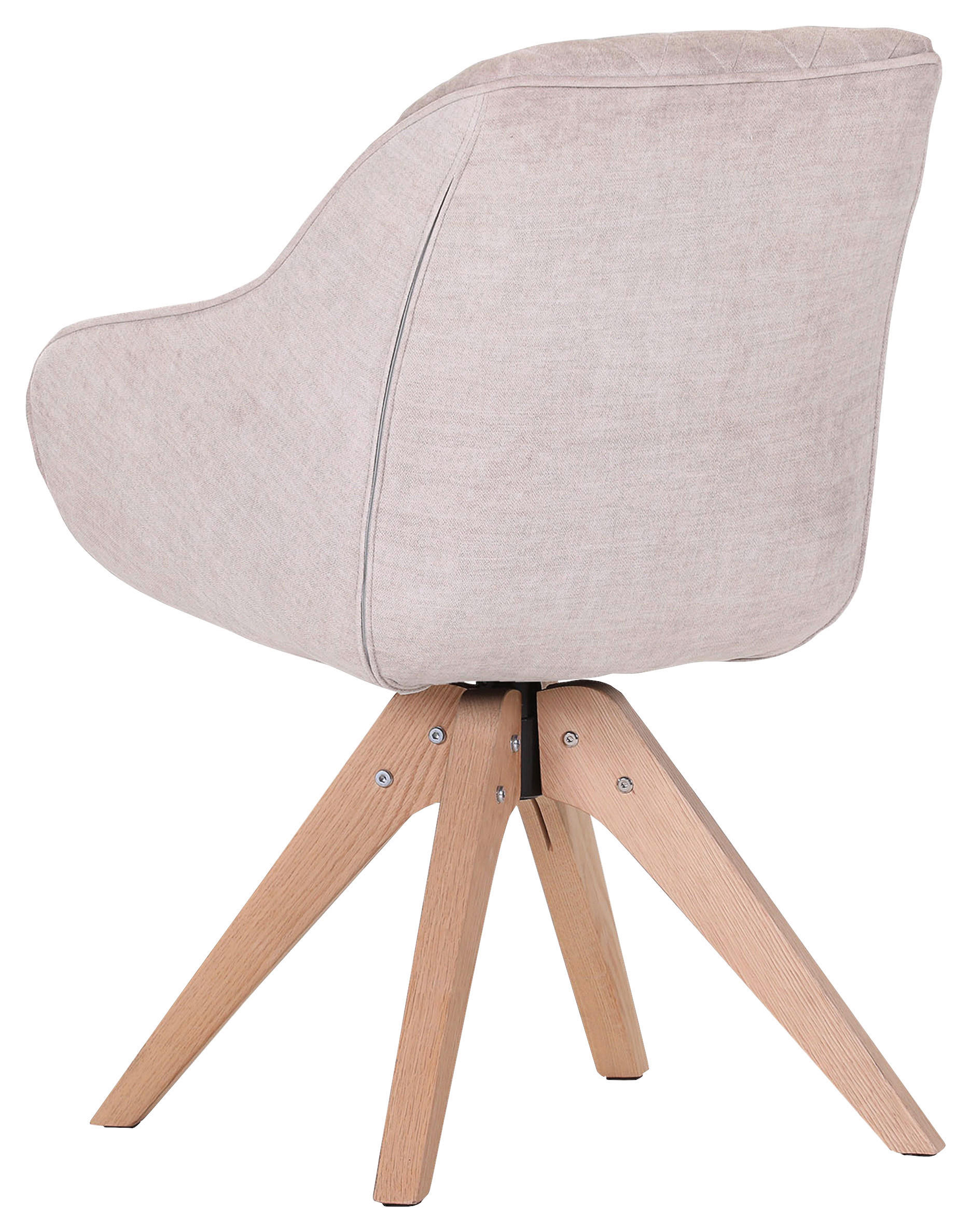 ARMLEHNSTUHL  in Flachgewebe  - Eichefarben/Beige, LIFESTYLE, Holz/Textil (60/83/65cm) - Landscape