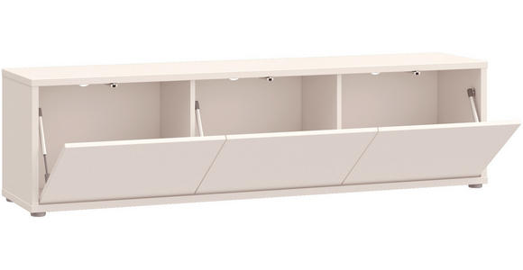 LOWBOARD  in 154,2/42,5/34,9 cm  - Sandfarben/Grau, MODERN, Holzwerkstoff/Kunststoff (154,2/42,5/34,9cm) - Carryhome