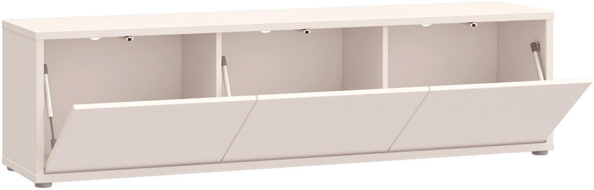 LOWBOARD  in 154,2/42,5/34,9 cm  - Sandfarben/Grau, MODERN, Holzwerkstoff/Metall (154,2/42,5/34,9cm) - Carryhome